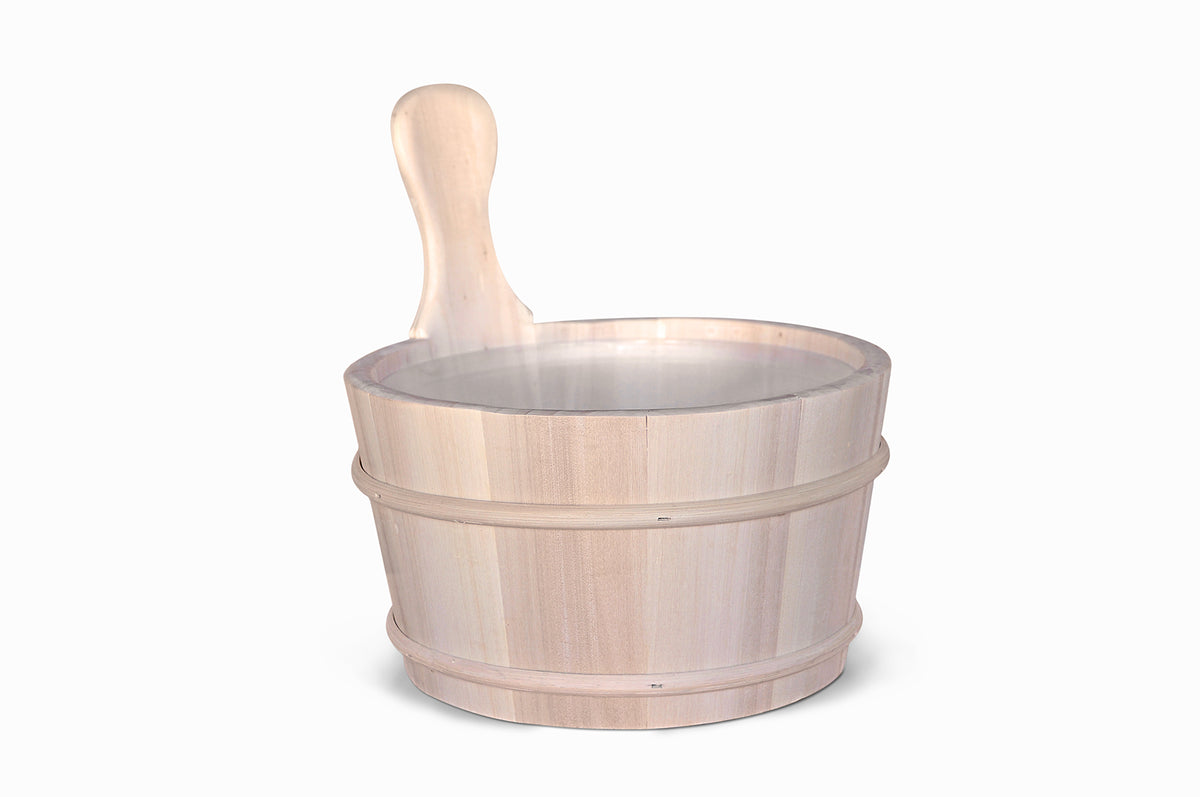 Aufgusskübel aus Holz/ Espenholz