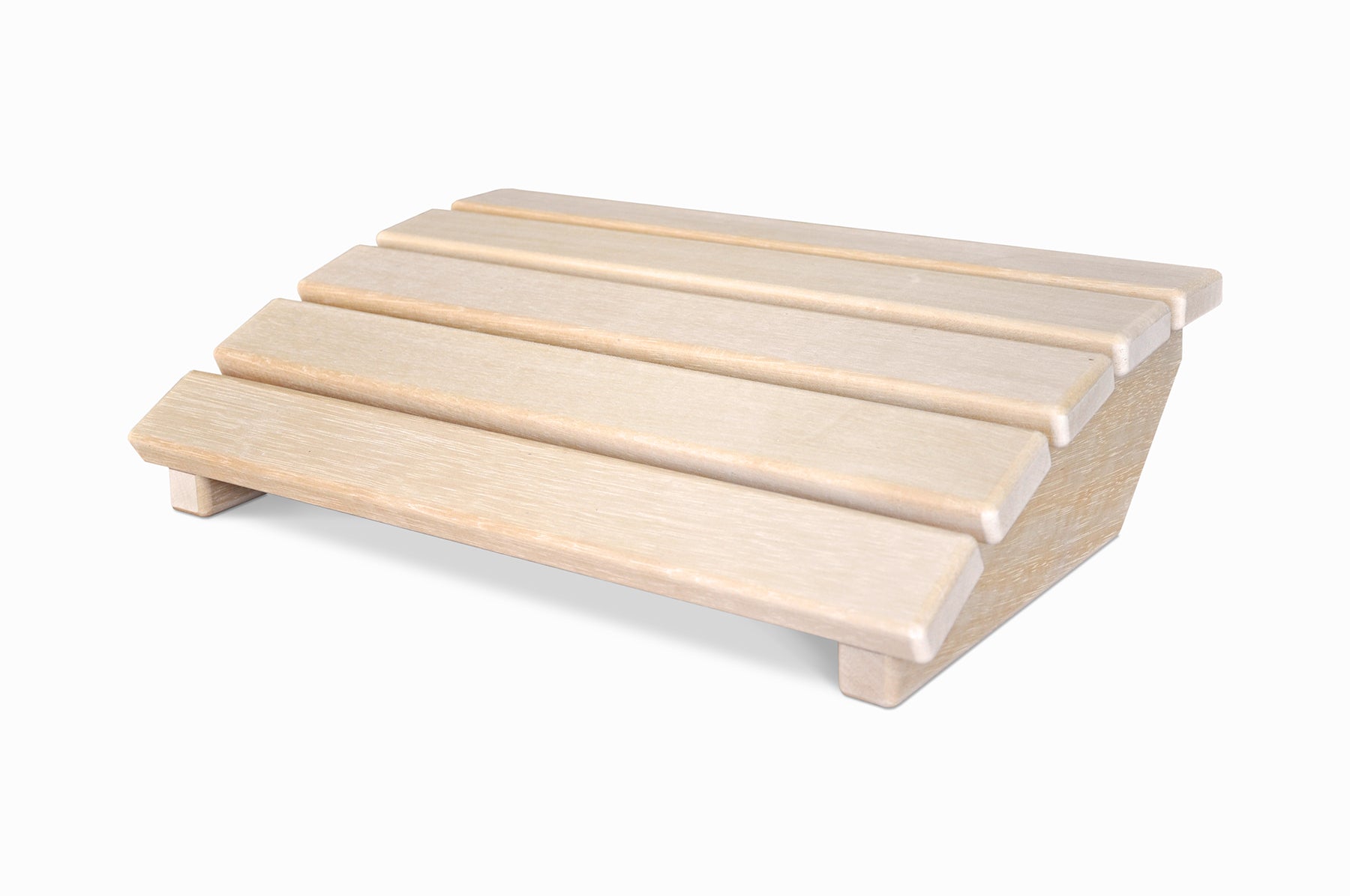 Kopf- oder Rückenstütze aus Abachiholz gerundete Form