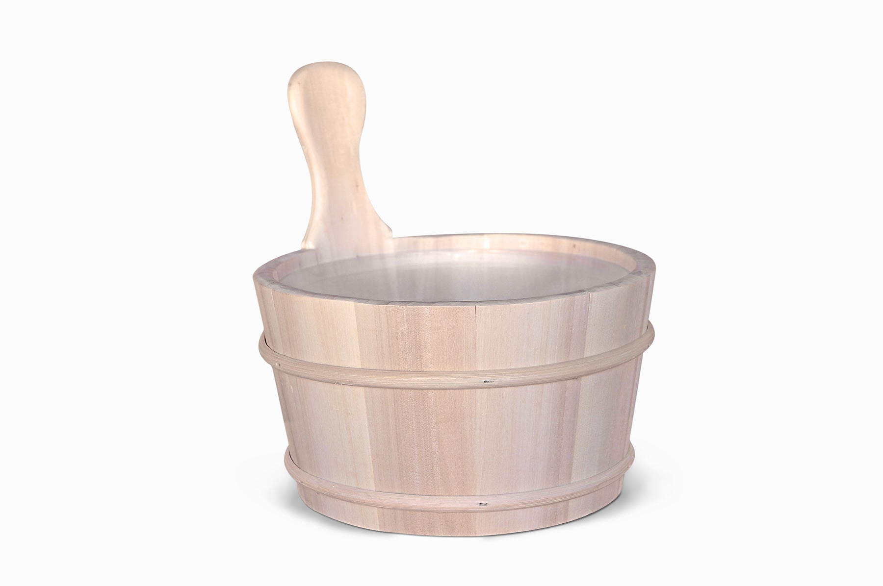 Aufgusskübel aus Holz/ Espenholz