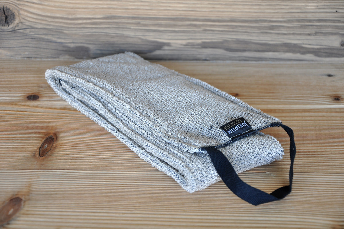 Massageband in Beige aus Leinenfrottee